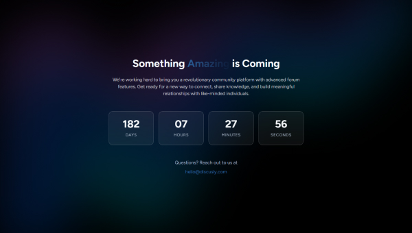coming-soon Page